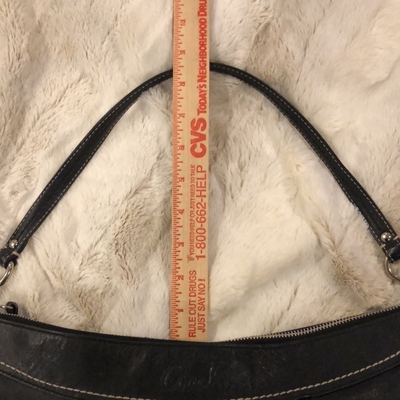 Coach Black Leather Hobo Shoulder Bag - Picture 6 of 12